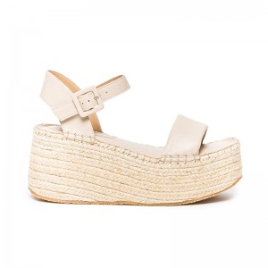 Beige Women Bernardo Mallorca Espadrille Platform Sandals | YDG2450AY