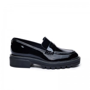 Black Women Bernardo Chandler Lug-Sole Loafers | XBJ8512OF