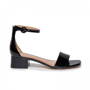 Black Women Bernardo Jalena Low Heels Sandals | QFK7662AR