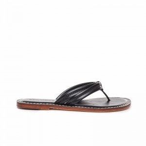 Black Women Bernardo Miami Thong Slide Sandals | ESQ8983GG