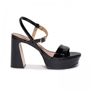 Black Women Bernardo Ventura Platform Sandals | NKC5048NH