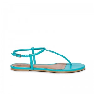 Blue Women Bernardo Haven Thong Flat Sandals | JJC9025KJ