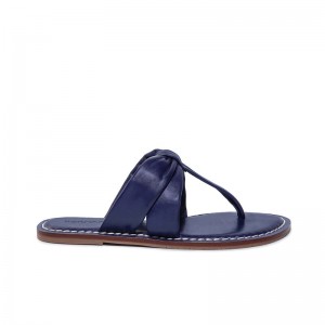 Blue Women Bernardo Margaret Thong Slide Sandals | YRD9175VZ