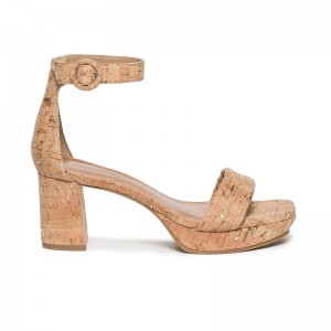 Brown Women Bernardo Carla Platform Sandals | SQR4896XU