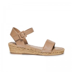 Brown Women Bernardo Madrid Espadrille Wedge Sandals | UKF5425EH