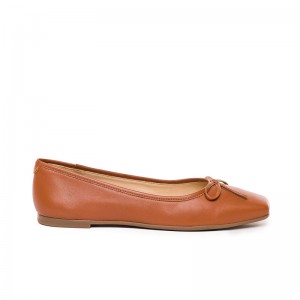 Dark Brown Women Bernardo Gwynn Ballet Flats | EWZ9383EG