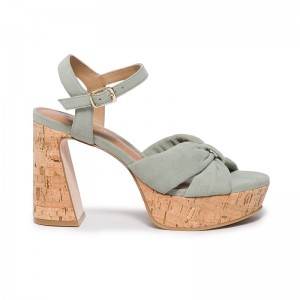 Light Green Women Bernardo Veronika Platform Sandals | RVQ4526NK