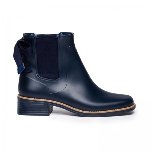 Navy Women Bernardo Briton Slip On Rain Chelsea Boots | ACF9452SU