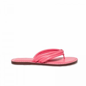 Pink Women Bernardo Miami Thong Slide Sandals | DYL5886KE