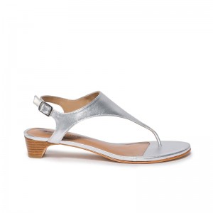 Silver Women Bernardo Goldy Demi Heels Sandals | MUH2929EC