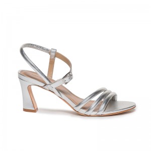 Silver Women Bernardo Noor Heels Sandals | ILL4931AM