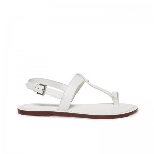 White Women Bernardo Maverick 2 Toe Ring Flat Sandals | INF2842SR