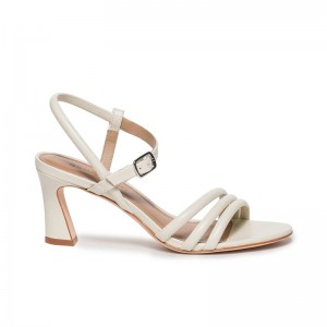 White Women Bernardo Noor Heels Sandals | BEO2317SV