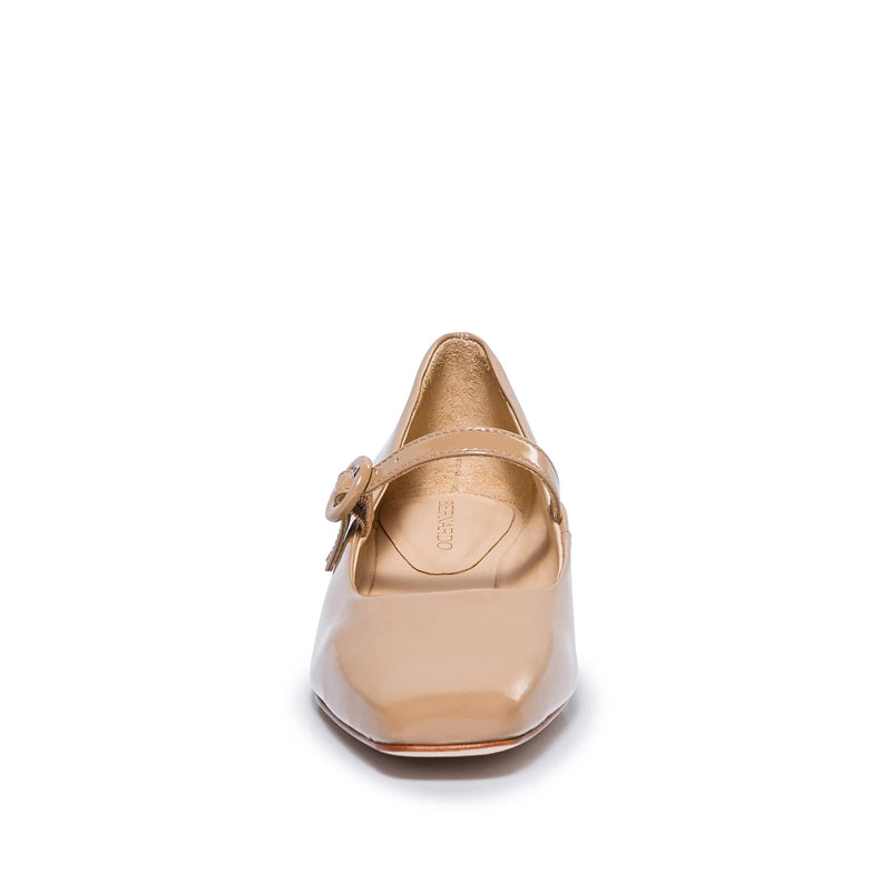 Beige Women Bernardo Gabriela Mary Jane Ballet Flats | LSA8877EM