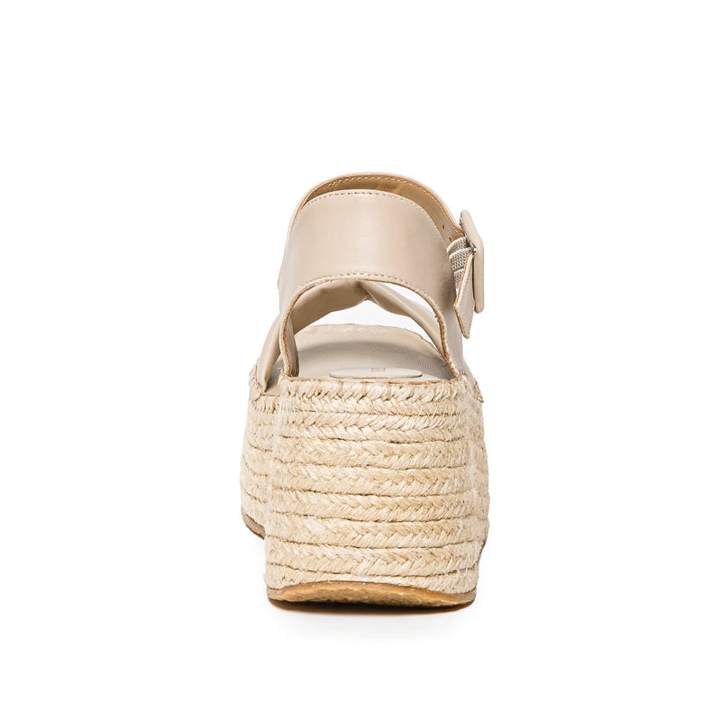 Beige Women Bernardo Mallorca Espadrille Platform Sandals | YDG2450AY