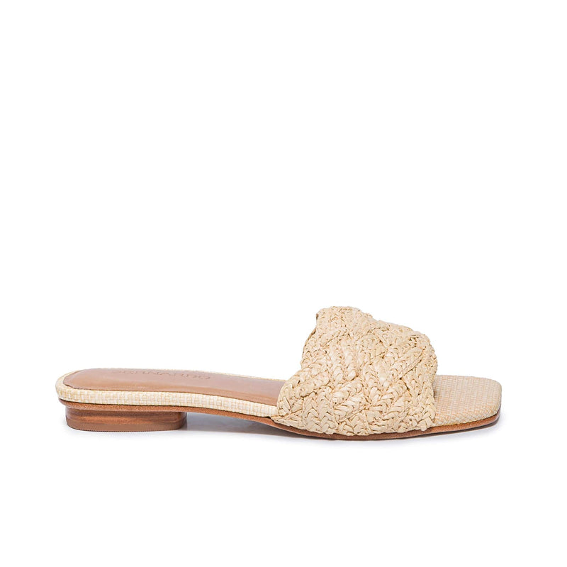 Beige Women Bernardo Pixie Slide Sandals | WAU997MG