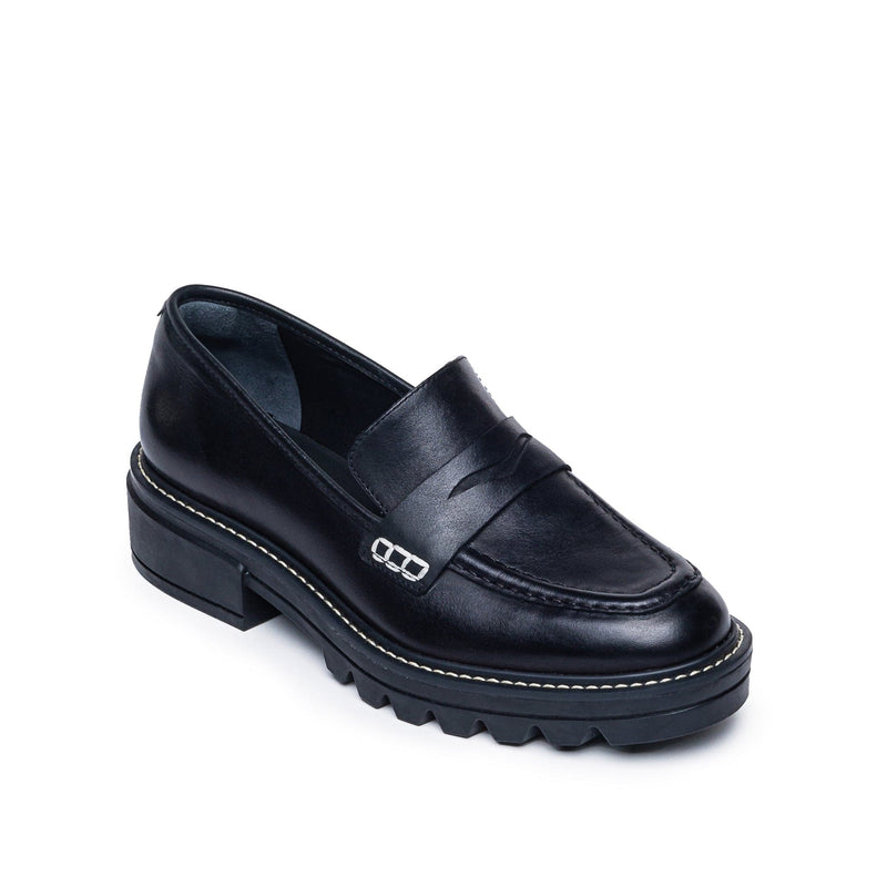 Black Women Bernardo Chandler Lug-Sole Loafers | CNO5132CF