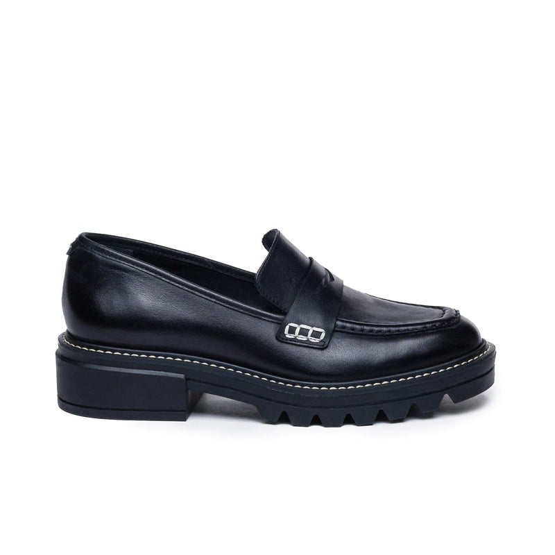 Black Women Bernardo Chandler Lug-Sole Loafers | CNO5132CF