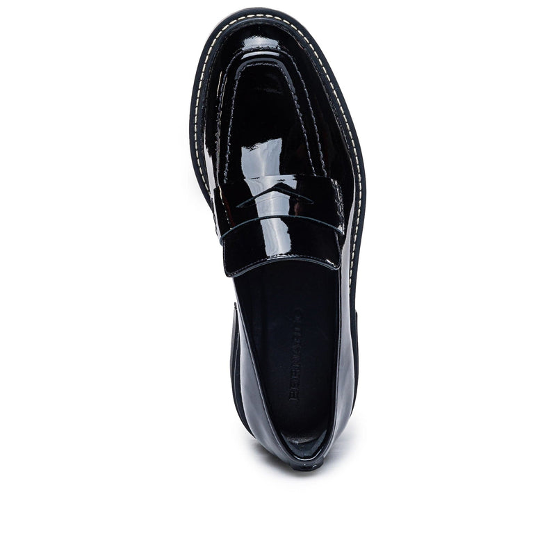 Black Women Bernardo Chandler Lug-Sole Loafers | XBJ8512OF