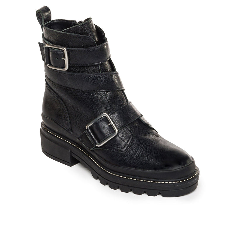 Black Women Bernardo Durban Moto Ankle Boots | KFS7227SM