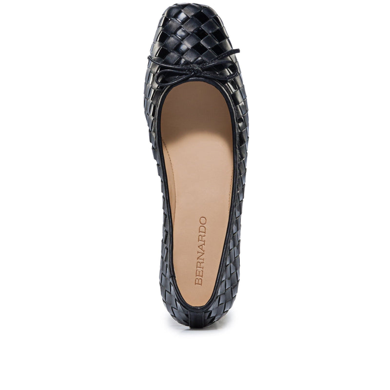 Black Women Bernardo Gwynn Woven Ballet Flats | HBO7818VY