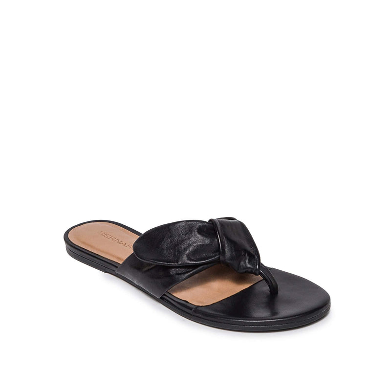 Black Women Bernardo Harmony Thong Slide Sandals | OPQ2994EJ