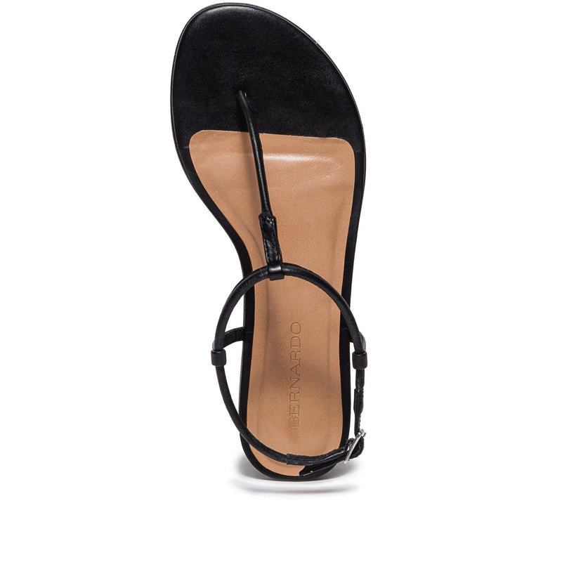 Black Women Bernardo Haven Thong Flat Sandals | JXP7191YH