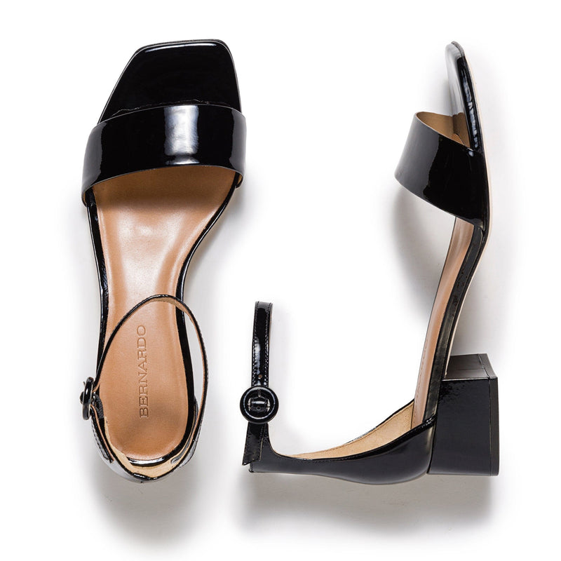 Black Women Bernardo Jalena Low Heels Sandals | QFK7662AR