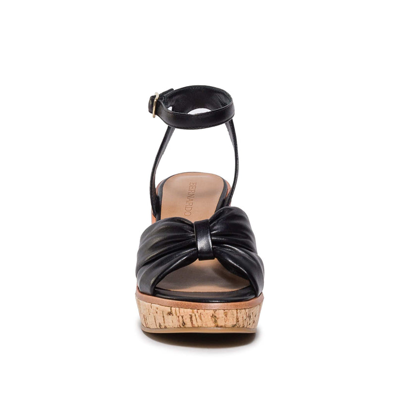 Black Women Bernardo Kearny Wedge Sandals | VHF7926OK