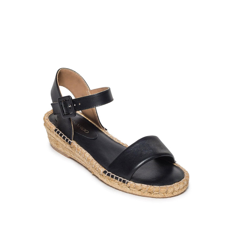 Black Women Bernardo Madrid Espadrille Wedge Sandals | VCG9083BY