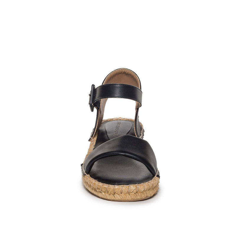 Black Women Bernardo Madrid Espadrille Wedge Sandals | VCG9083BY