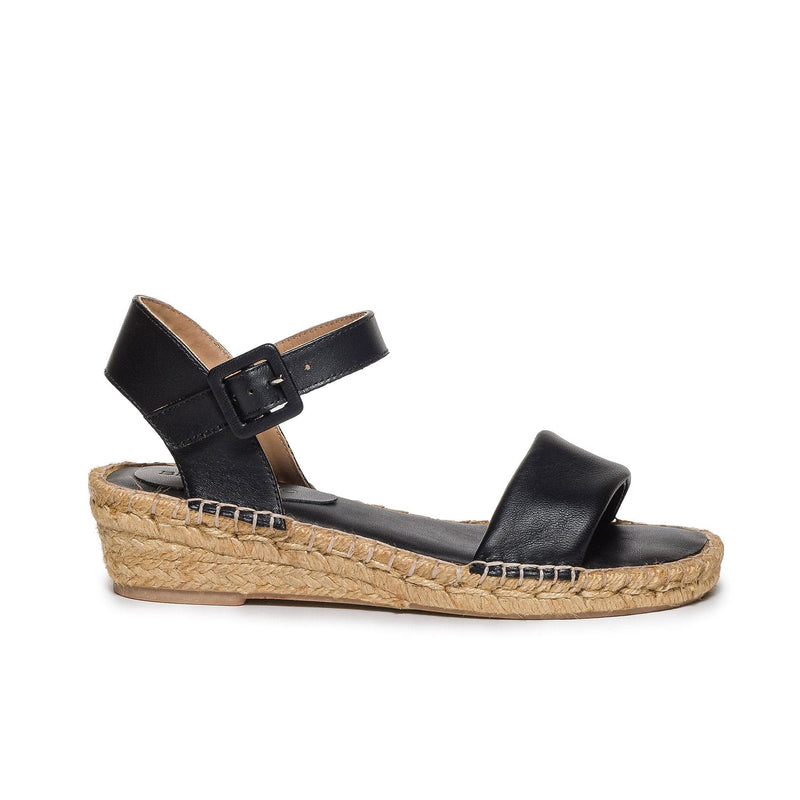 Black Women Bernardo Madrid Espadrille Wedge Sandals | VCG9083BY