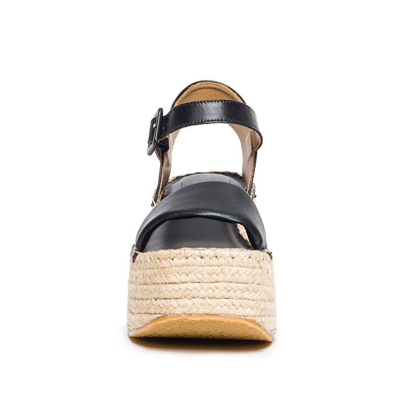 Black Women Bernardo Mallorca Espadrille Platform Sandals | WCL2749BH