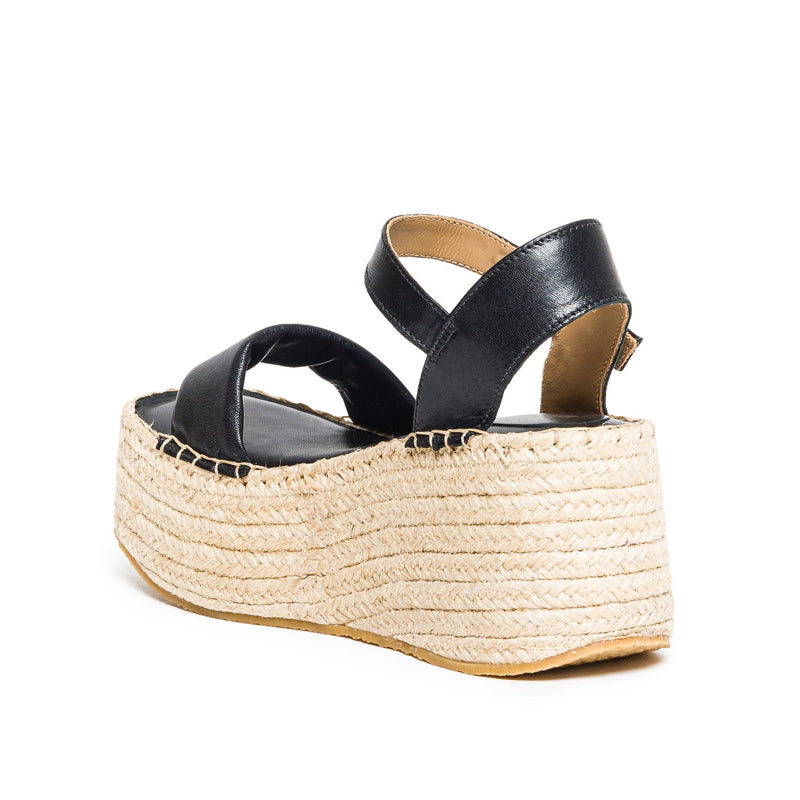 Black Women Bernardo Mallorca Espadrille Platform Sandals | WCL2749BH