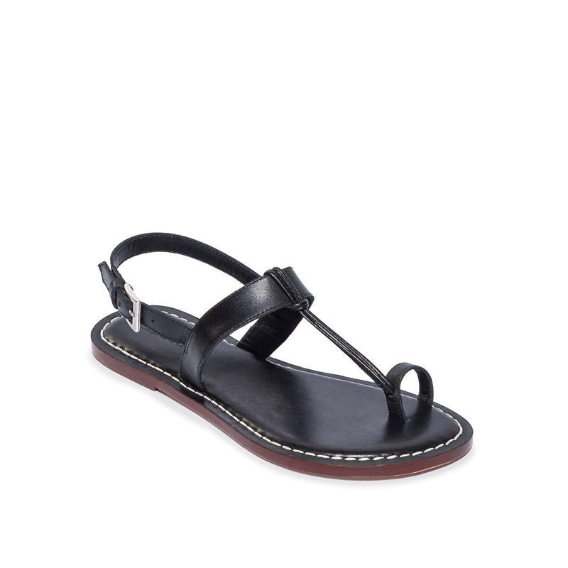 Black Women Bernardo Maverick 2 Toe Ring Flat Sandals | MQM5062OA