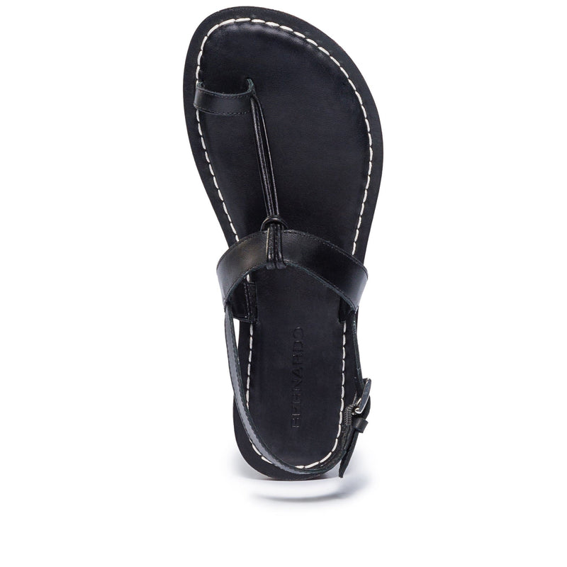 Black Women Bernardo Maverick 2 Toe Ring Flat Sandals | MQM5062OA