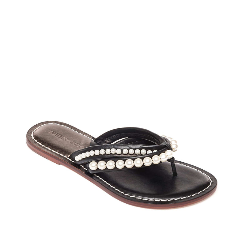 Black Women Bernardo Miami Pearl Slide Sandals | XJN2392TT