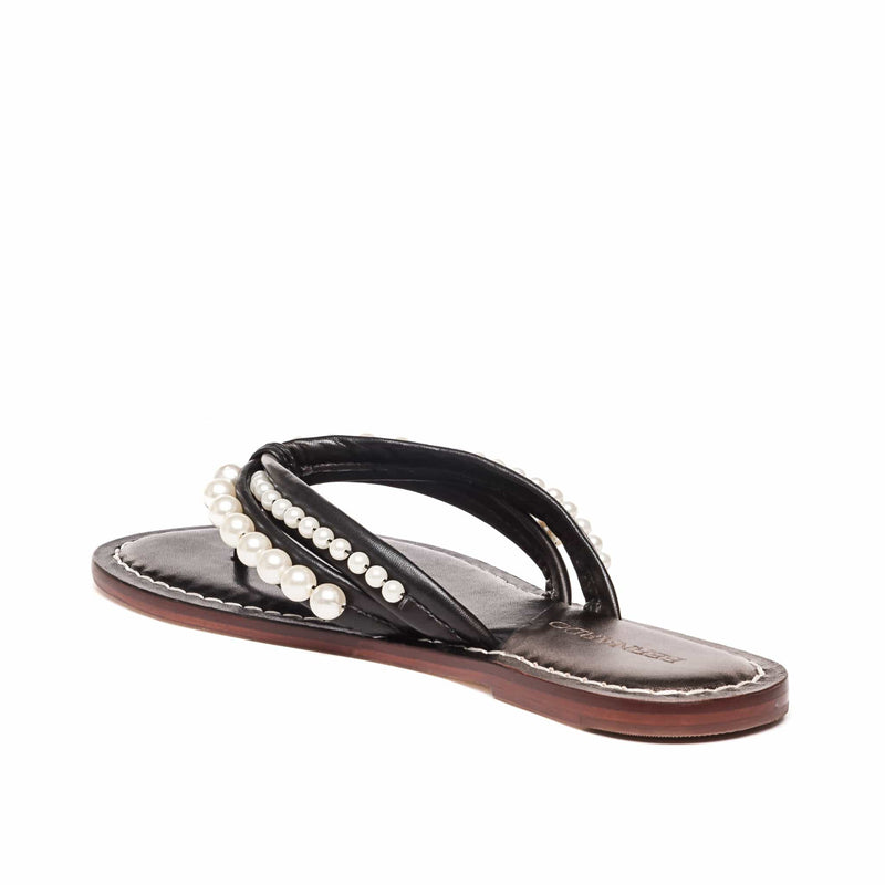 Black Women Bernardo Miami Pearl Slide Sandals | XJN2392TT