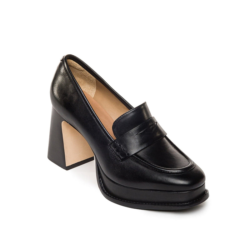 Black Women Bernardo Natalie Platform Loafers | FBQ5094KO