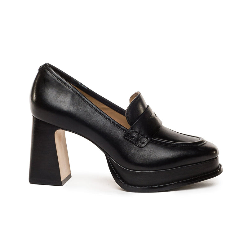 Black Women Bernardo Natalie Platform Loafers | FBQ5094KO