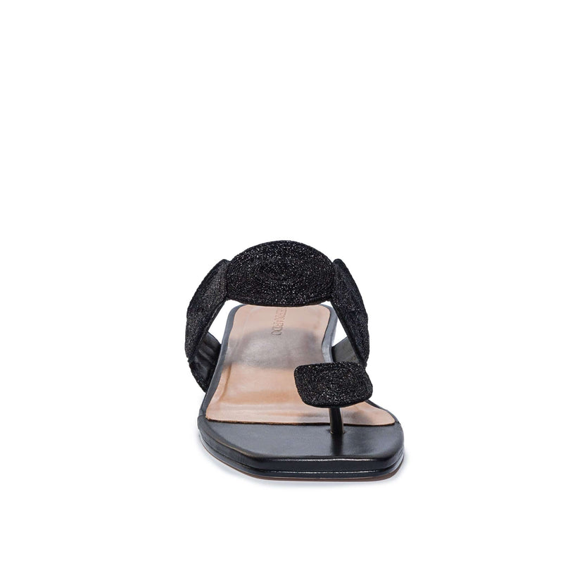 Black Women Bernardo Palermo Flat Sandals | EAB9824LC