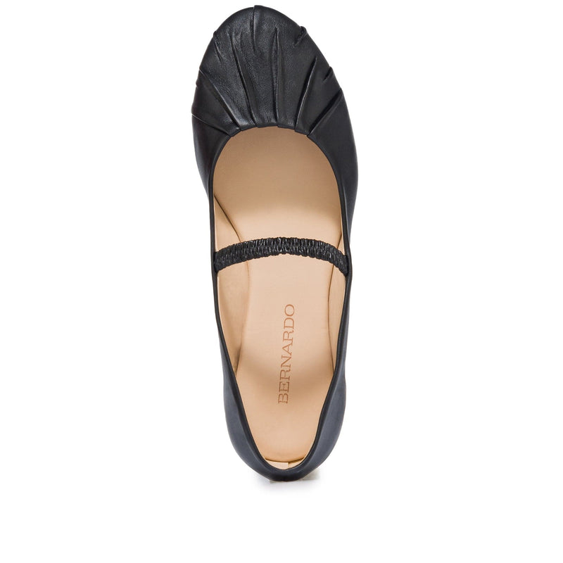 Black Women Bernardo Savona Ballerina Ballet Flats | APD5597WD