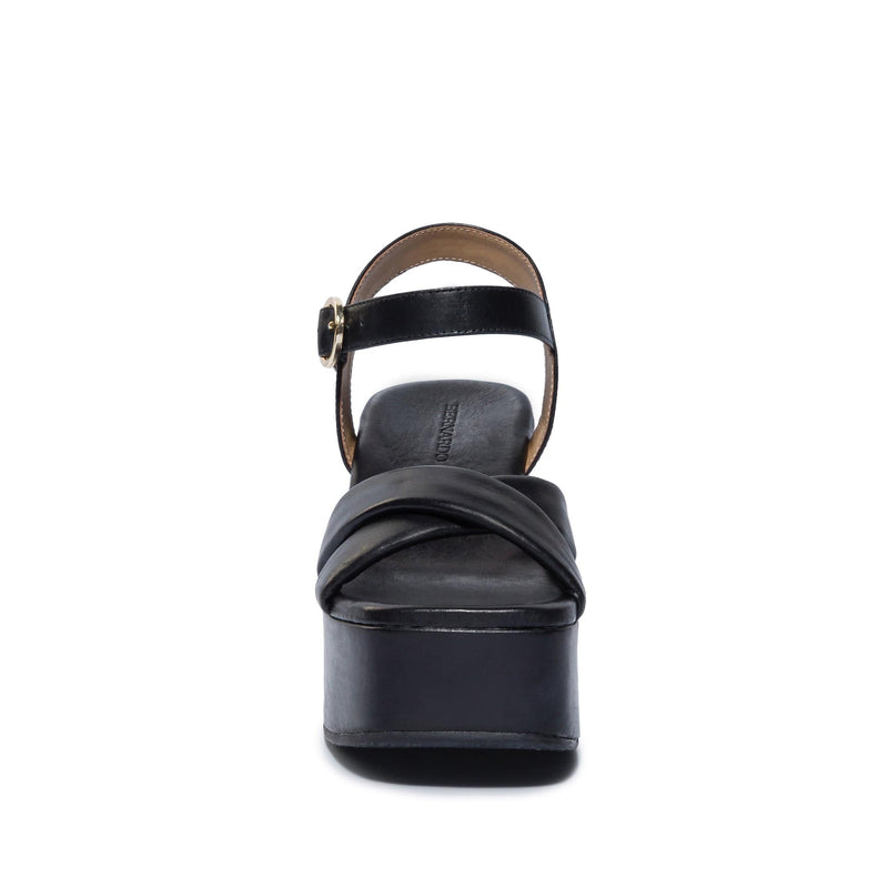 Black Women Bernardo Weston Platform Sandals | VDK1652VO