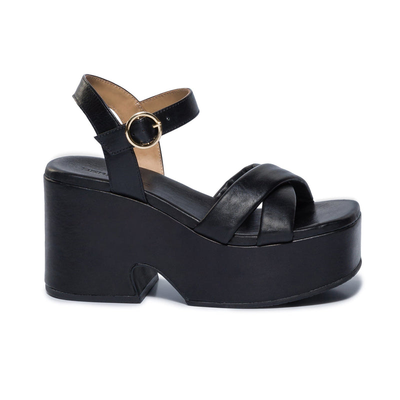 Black Women Bernardo Weston Platform Sandals | VDK1652VO