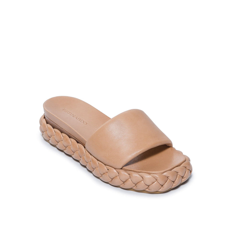 Brown Women Bernardo Charleston Braided Slide Sandals | ZBD132SH