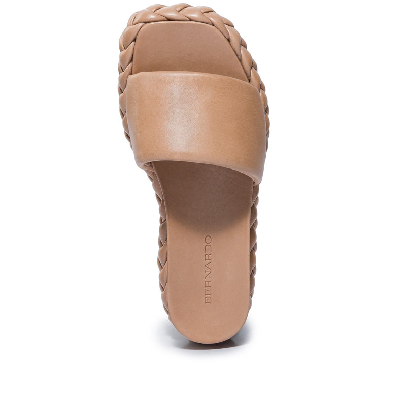 Brown Women Bernardo Charleston Braided Slide Sandals | ZBD132SH