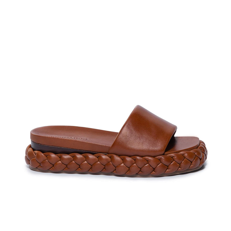 Chocolate Women Bernardo Charleston Braided Slide Sandals | LGG8574VF