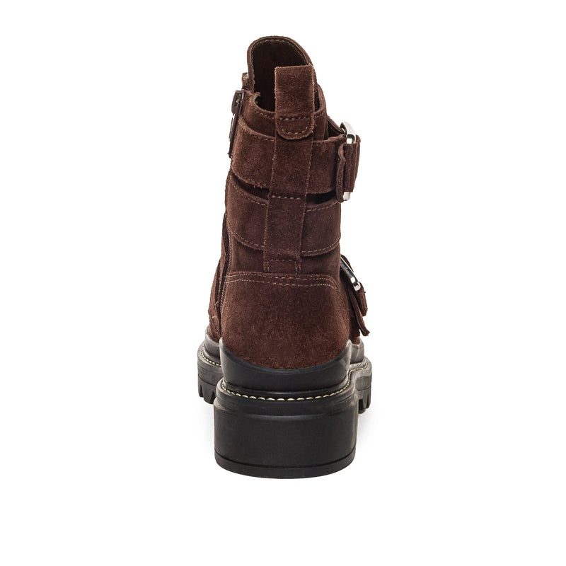 Chocolate Women Bernardo Durban Moto Ankle Boots | TIR4880UM