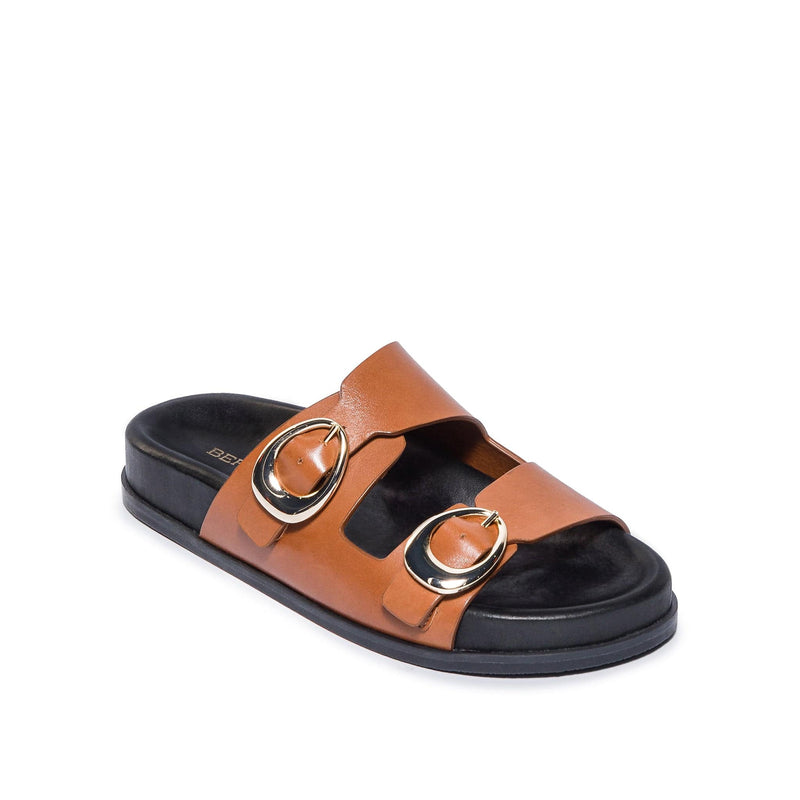 Dark Brown Women Bernardo Evie Slide Sandals | QCB5538BX