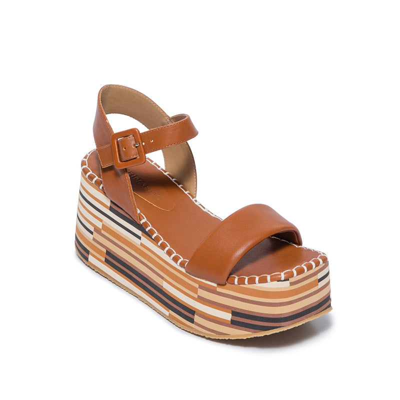 Dark Brown Women Bernardo Marley Platform Sandals | CPO3391GA